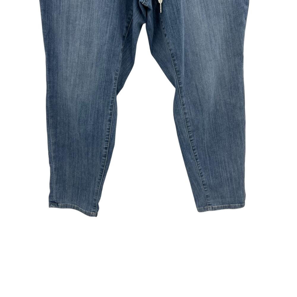 Judy Blue Ain't Worried Denim Joggers Jeans Pants Medium Wash Blue Plus Size 16W - Picture 6 of 12